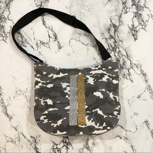 Quilted Koala City Bag: Grey Camo
